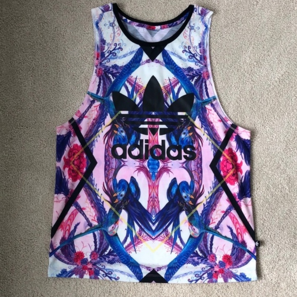 Adidas Trefoil Tropical Bird Tank